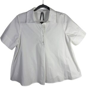 Anthropologie Pollie Short Sleeve Popover Swing Blouse Size XS
